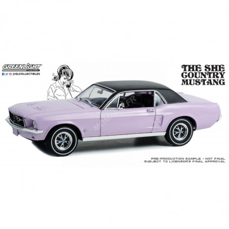 FORD MUSTANG COUPE 1967 "SHE COUNTRY SPECIAL - BILL GOODRO FORD/DENVER/COLORADO" PINK Die cast