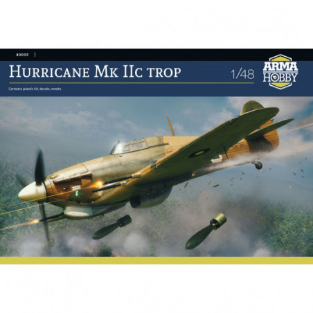 Hurricane Mk IIc too 1:48 plastic airplane model kit 