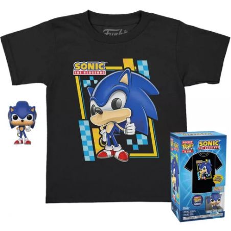 SONIC - Pocket POP - Sonic + Kids T-shirt (XL) Pop figures