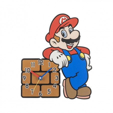 SUPER MARIO - Mario & Brick - Metal Wall Clock 
