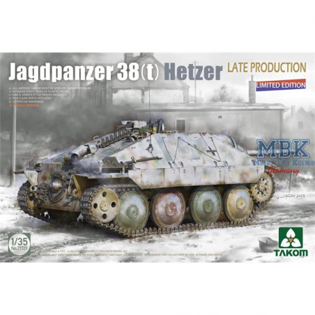 TAK2172X Jagdpanzer 38(t) Hetzer LATE-Limited Ed. Model kit