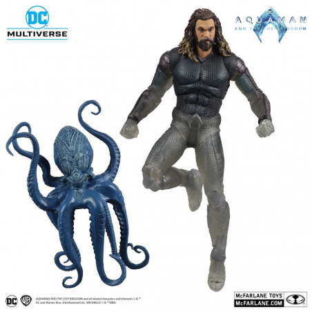 Aquaman and the Lost Kingdom DC Multiverse Aquaman figurine (Stealth Suit with Topo) (Gold Label) 18 cm Action figure