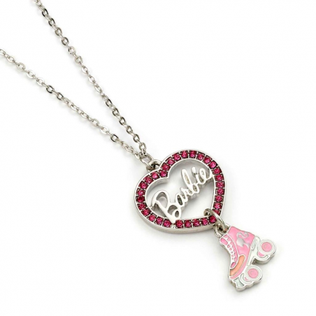 BARBIE - Chain Necklace - Heart & Roller Skate