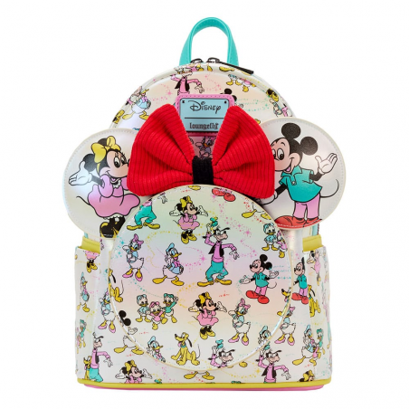 Disney by Loungefly Mickey & Friends 100th Anniversary AOP backpack and headband set