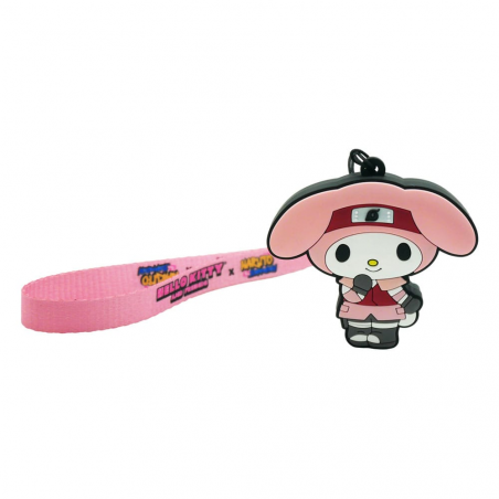 Naruto Shipudden x Hello Kitty PVC keychain My Melody Sakura