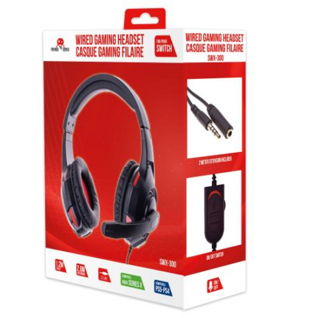SWX-300 dual headset PS4/PS5/XBOXONE/SeriesX/SWITCH black + Microphone
