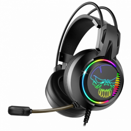 Elite H10 virtual 7.1 sound headset for PS4 / PC - RGB Rainbow backlighting - 2m USB cable