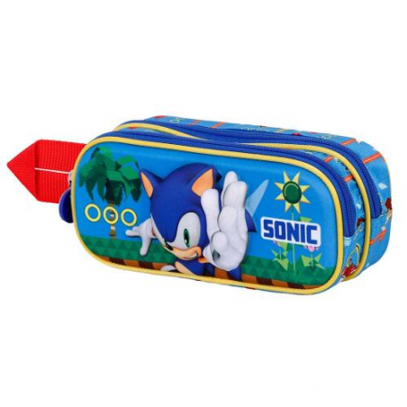 SEGA - 3D double pencil case - Sonic faster