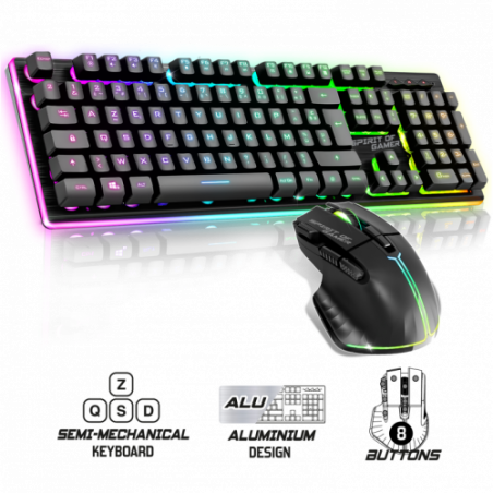 ULTIMATE 600 Wireless Black Gamer Pack - Keyboard / Mouse