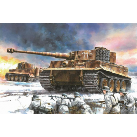 TIGER I MID-PRODUCTION WITH ZIMMERIT (EASTERN FRONT 1944) Model kit