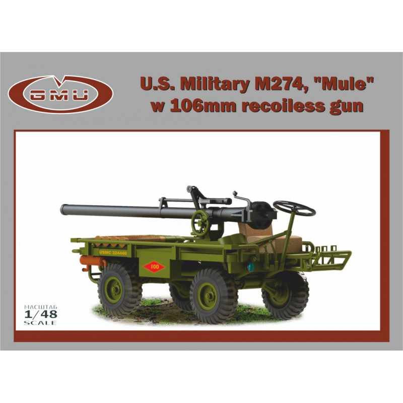 Mule' M274 US military with 106mm recoilless gun Model kit