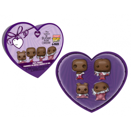 NBX - Pocket Pop Keychains 4 Pack- Valentine's Day (Chocolate)