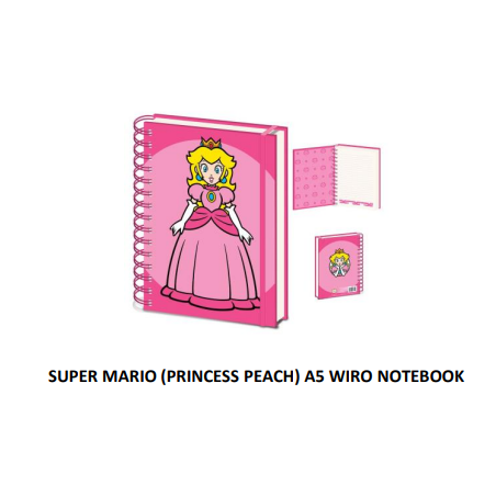SUPER MARIO - Princess Peach - A5 notebook 