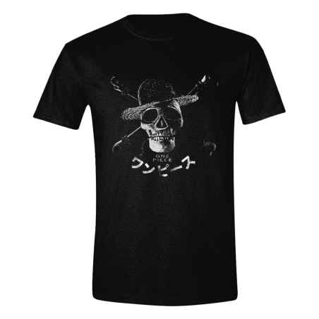 One Piece Live Action Greyscale Skull T-Shirt 
