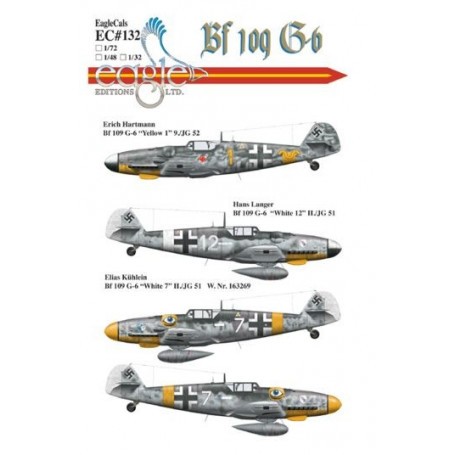 Decals New Erich Hartmann Messerschmitt Bf 109G-6 recently discovered! This colorful aircraft was flown by Hartmann in Rumania w