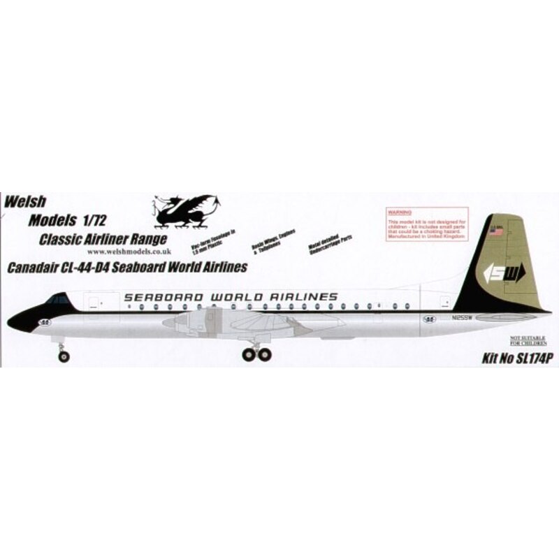 Canadair CL-44-D4 Seaboard World Airlines Airplane model kit