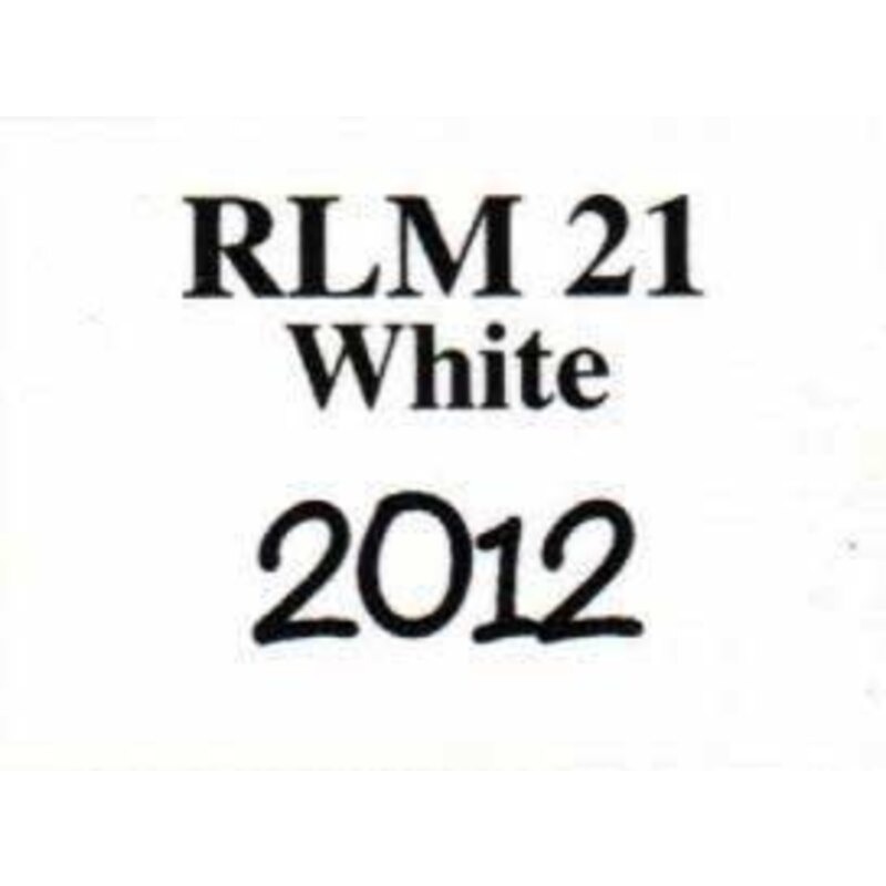 white RLM 21 0.57 floz Acrylic model paint