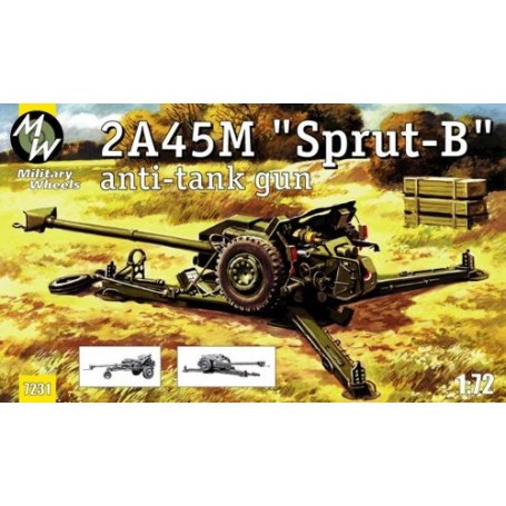 2A45M SPRUT-B Anti-tank gun Model kit