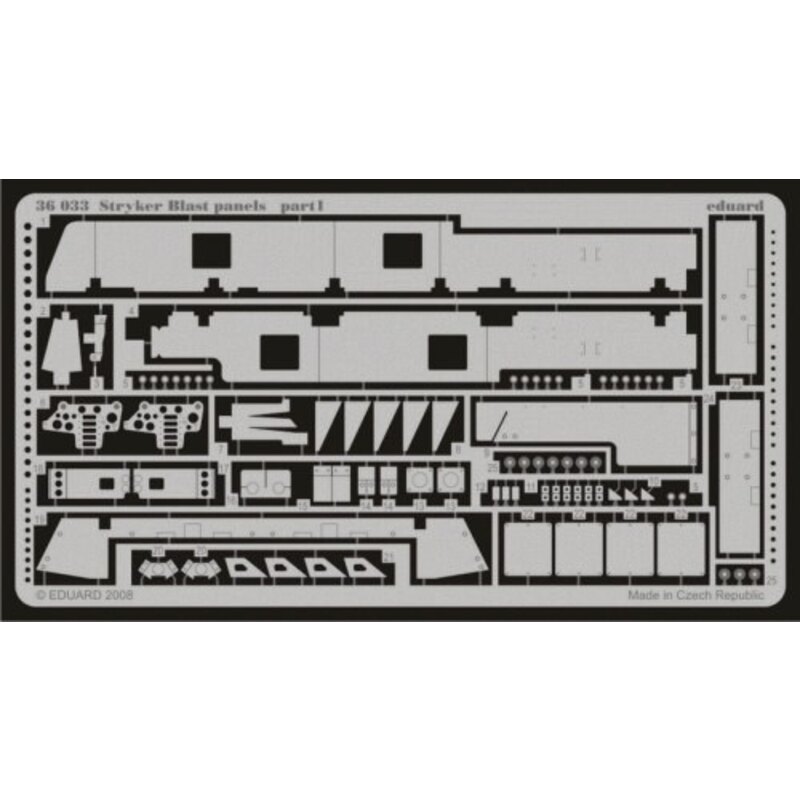 Stryker Blast panels (designed to be assembled with model kits from Trumpeter) Eduard