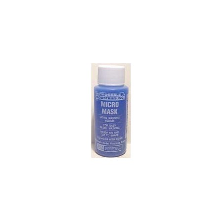 Masking liquid. Just brush on and it sets to a rubber like mask over the covered area. in 1 Fluid Ounce plastic bottles 