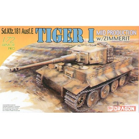 Tiger I Mid Production with Zimmerit Dragon