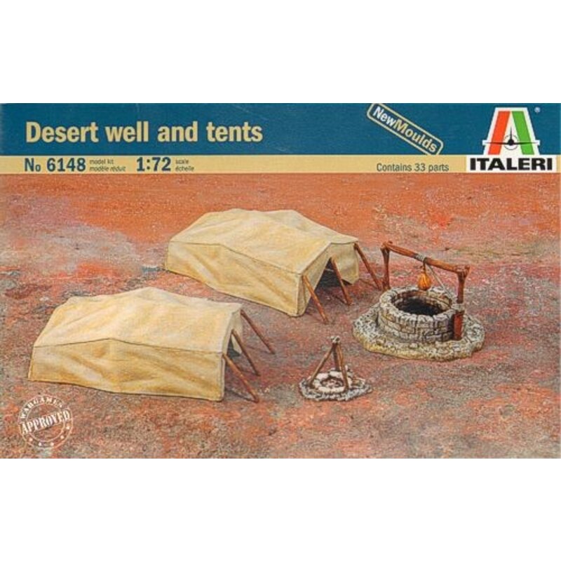 Desert well & tents 
