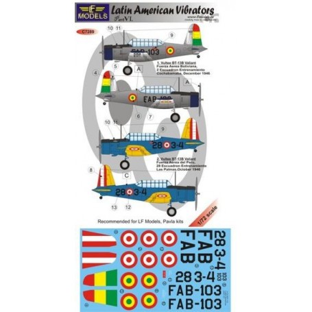 Decals Latin American Vibrators - Part VI (designed to be used with Lf Models and Pavla kits)  