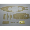 Mikasa Wooden Deck (designed to be used with Hasegawa kits)  Boat detail kits