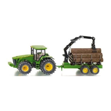 Tractor + Forest trailer Die cast farm