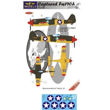 Decals Captured Fw190A - Part III (designed to be used with Tamiya kits)  