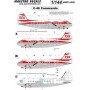 Decals Curtiss C-46 Commando decal TransAir. Decals options to make any of Trans Airs C-46 airframe - in either early or late li