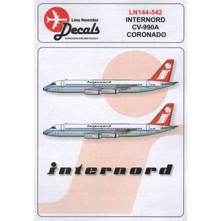 Decals Internord Convair CV-990A (designed to be used with F-rsin kits)  