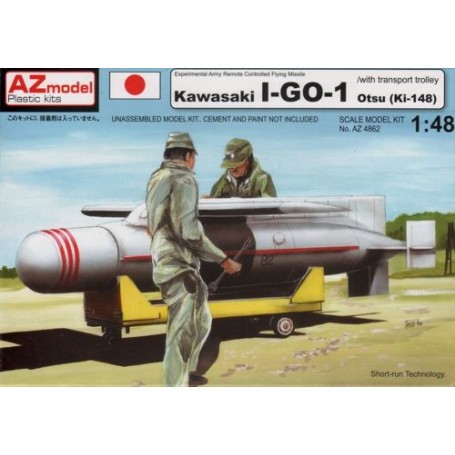 Kawasaki Ki-148 missile with trolley Model kit