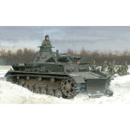 Panzer IV with Clearing Blade Model kit