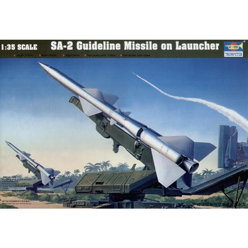 SA-2 Guideline missile on launcher Model kit