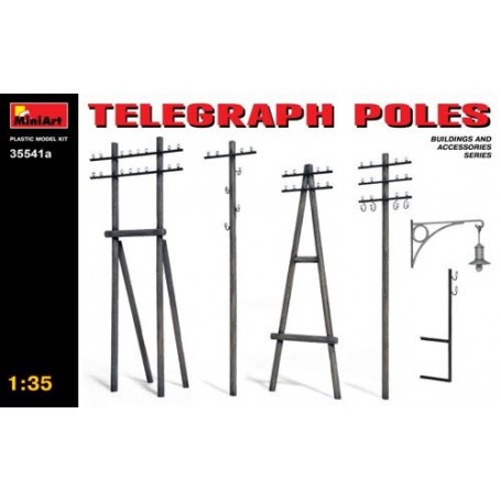 Telegraph Poles. This kit contains 124 parts 