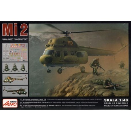 Mil Mi-2 Transport Helicopter 1/48 - 90036 Aeroplast Model kit