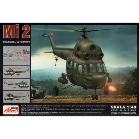 Mil Mi-2 Attack Helicopter 1/48 - 90037 Aeroplast Model kit