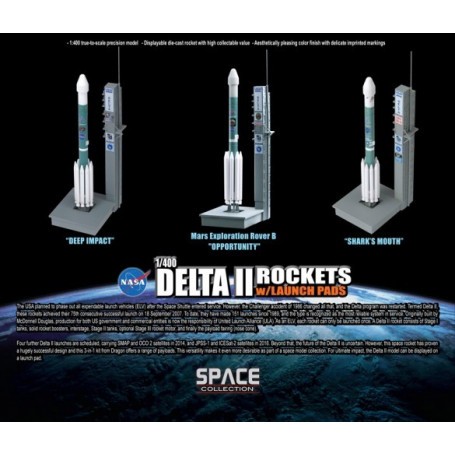 Delta II Rocket w / Launch Pad ( sets 3 rockets ) 