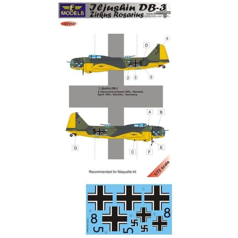LF Models Decals 1/72 German ZIRKUS ROSARIUS P-51C MUSTANG Part 2