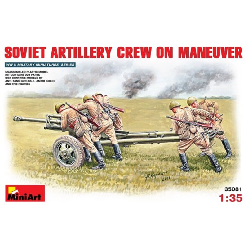 Soviet Artillery Crew on Maneuvere Historical figures