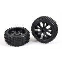 Tires front / black rims (2p) 