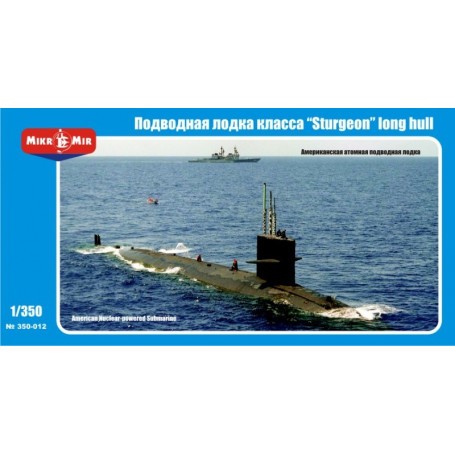 US nuclear-powered submarine Sturgeon class, long hull Model kit