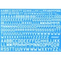 Decals RAF WWII. White code letters 18' , 24' , 30' (RAF codes/RAF code letters/RAF serial numbers) Decals for military aircraft
