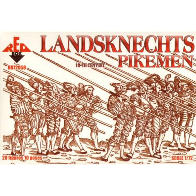 Landsknechts Pikemen 16th century Figures