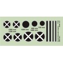 Decals Spanish Nationalist Insignia (diameter: 700 - 800 - 1000 - 1200 - 1400 mm), 2 sets Decals for military aircraft