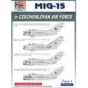 Decals Mikoyan MiG-15 in CzAF, Pt.4 