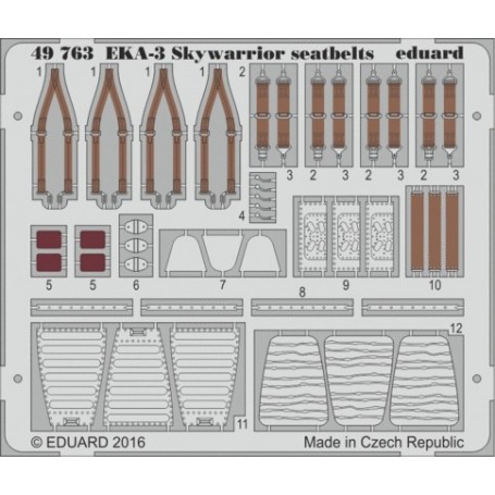 Douglas EKA-3B Skywarrior seatbelts (designed to be used with Trumpeter kits) 