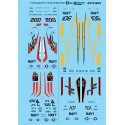 Decals Grumman F-14 Tomcats VF-11, VF-24, VF-33 & VF-51 Decals for military aircraft