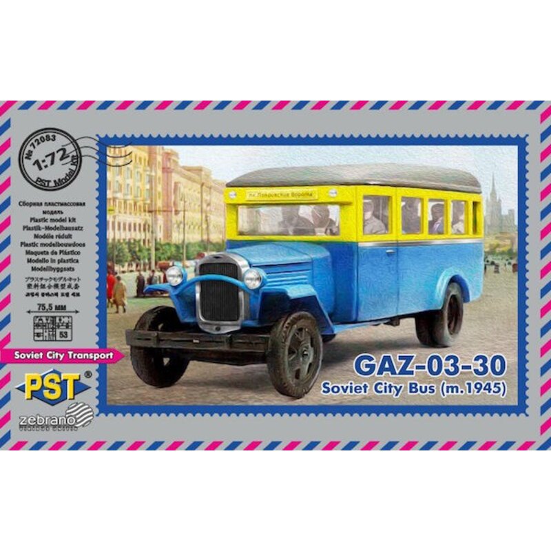 GAZ-03-30 Soviet City Bus ( m.1945 ) Model kit